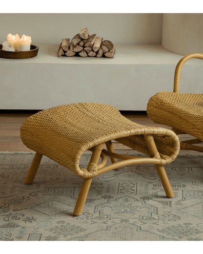 Chaise longue en rotin Nalgae