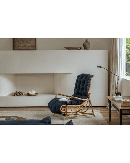 Chaise longue en rotin Nalgae
