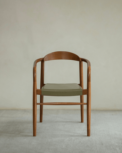 Chaise en cuir Crescent