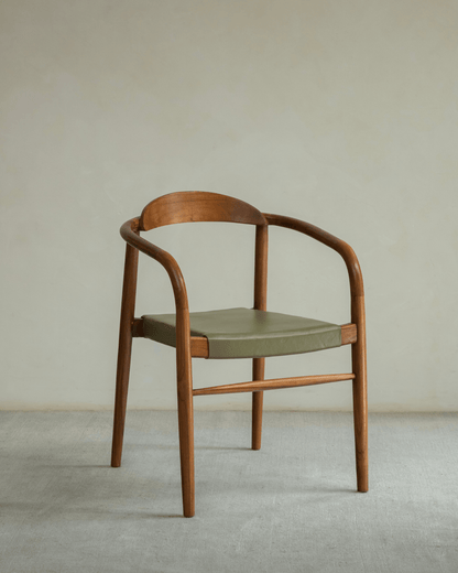Chaise en cuir Crescent