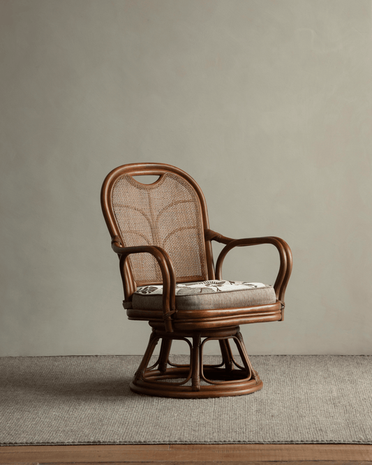 Chaise pivotante en rotin Ray Mini