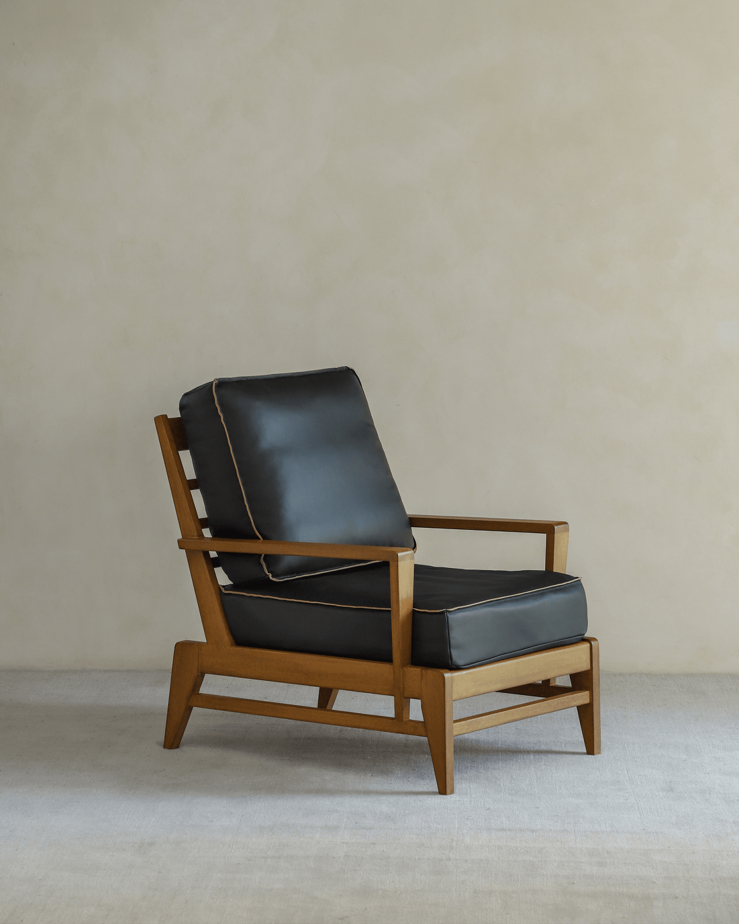 Fauteuil de salon en cuir René