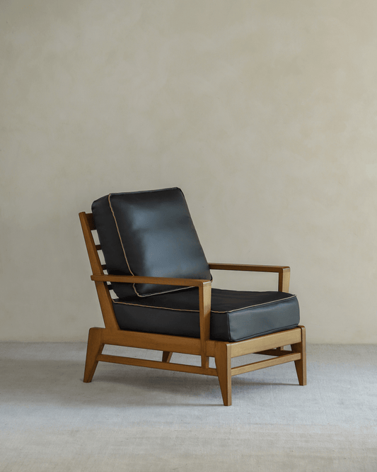Fauteuil de salon en cuir René