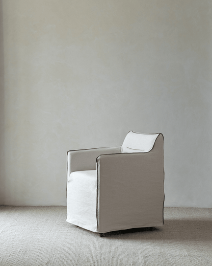 Housse de chaise en lin Ducy
