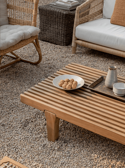Table basse de clôture d'extérieur