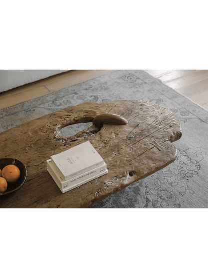 Table basse rustique en bois flotté