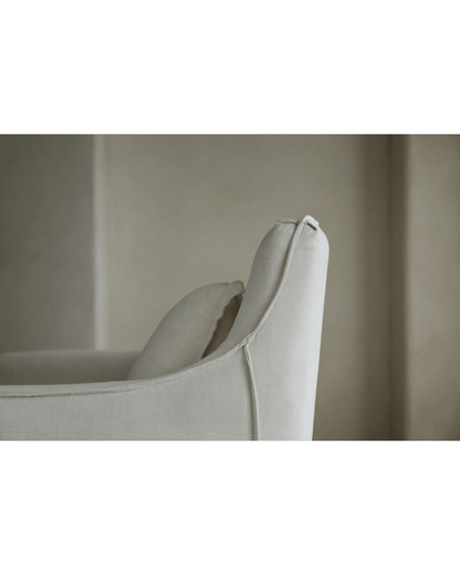 Fauteuil recouvert de tissu Sola