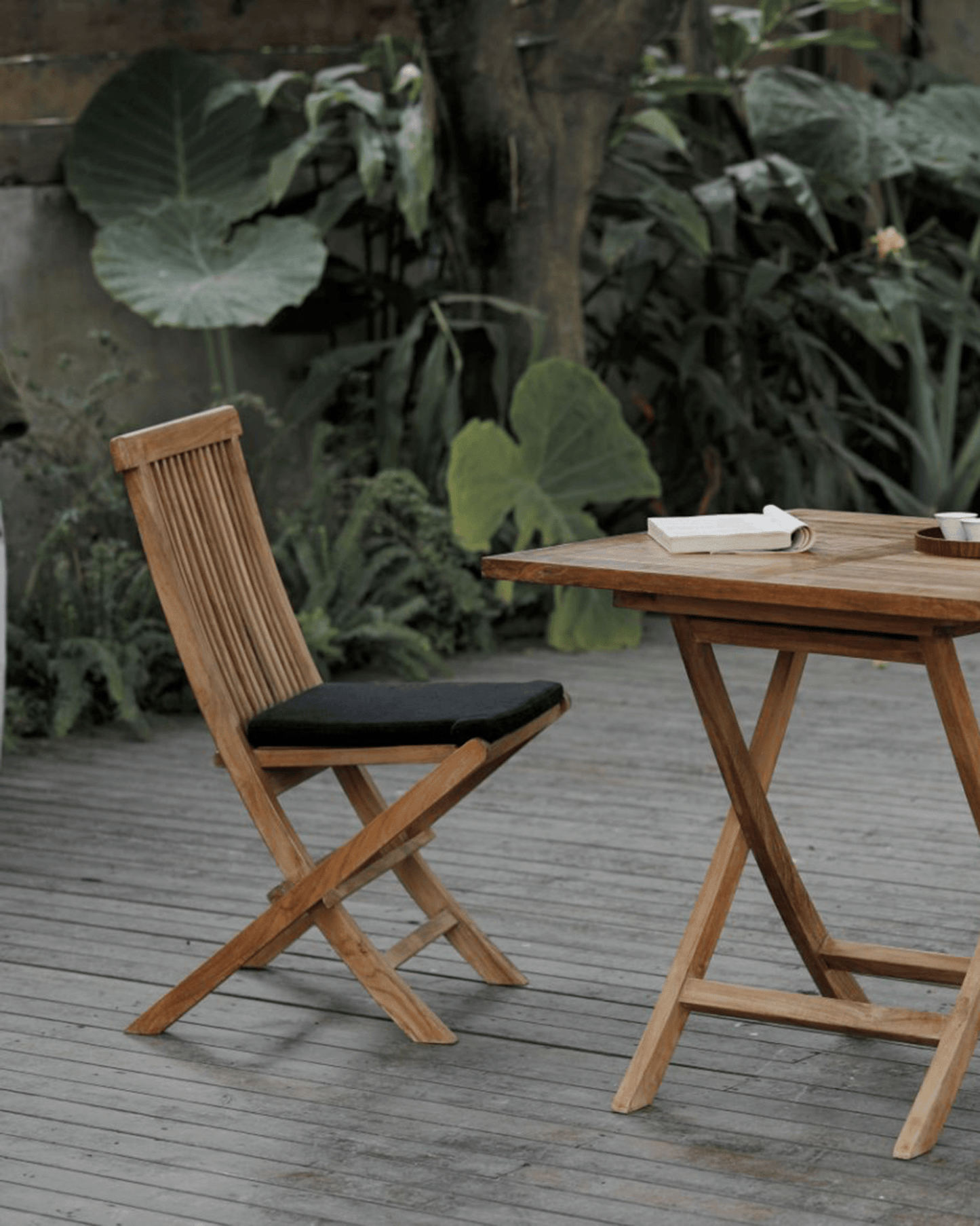 Chaise de salle à manger pliante d'extérieur
