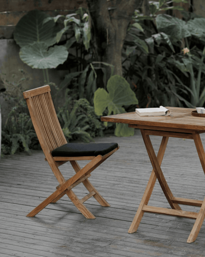 Chaise de salle à manger pliante d'extérieur