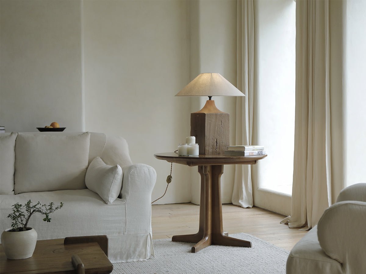 Lampe de table en bois