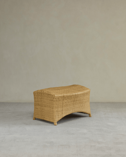 Chaise longue en rotin Slide