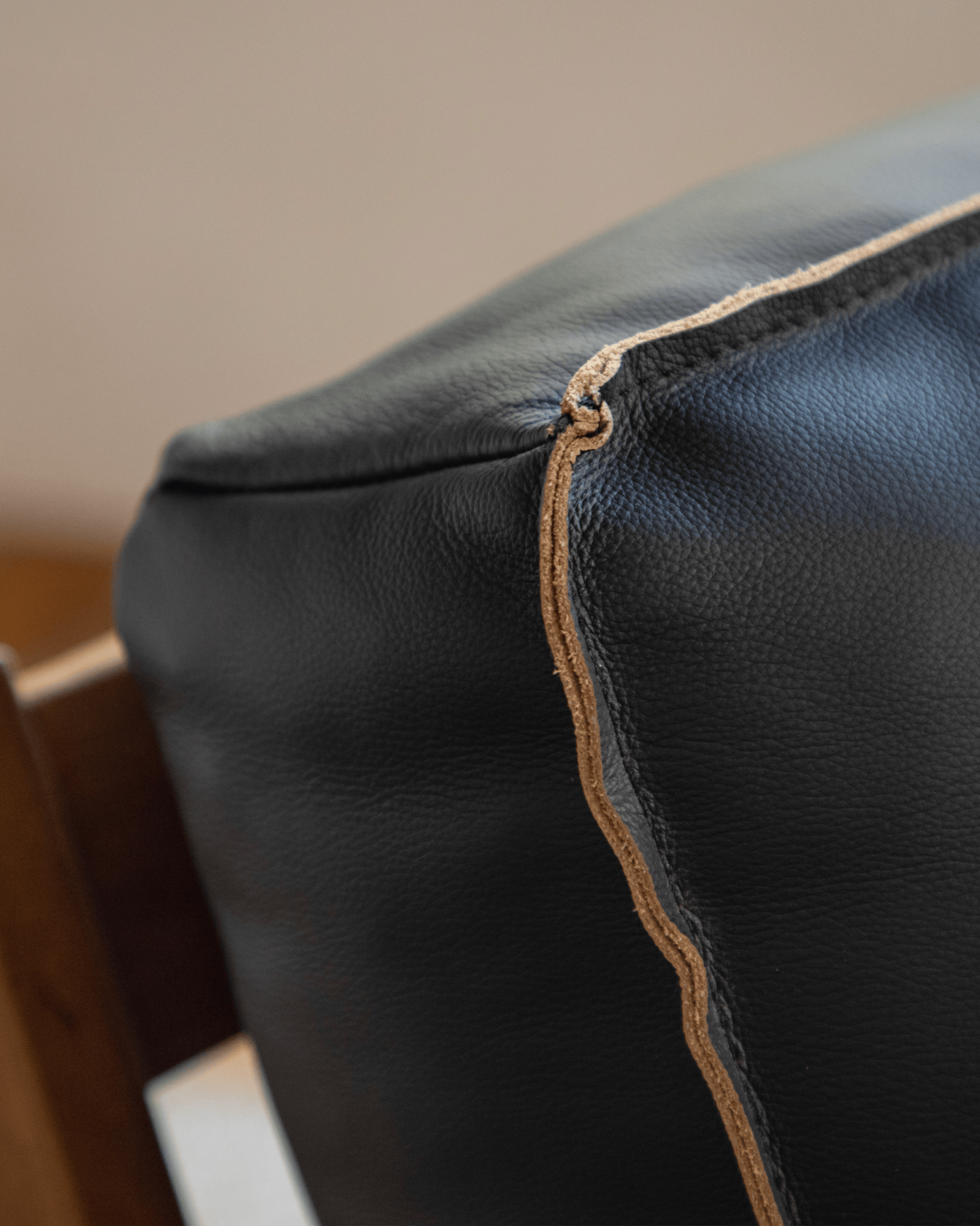 Fauteuil de salon en cuir René