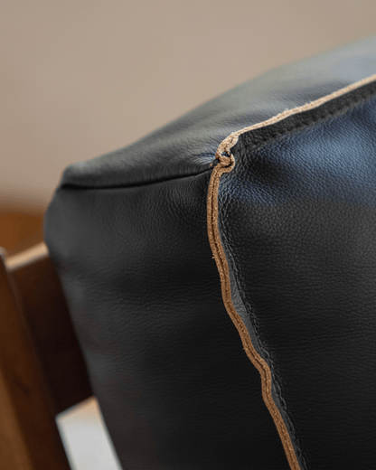 Fauteuil de salon en cuir René