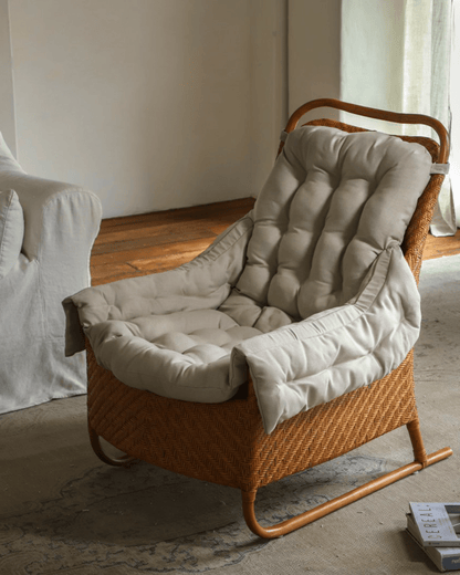 Chaise longue en rotin Sled