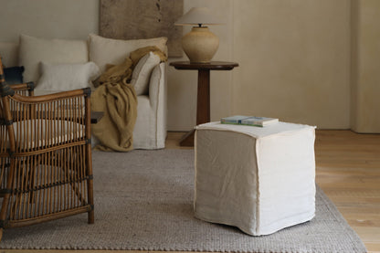Pouf Cube en Lin