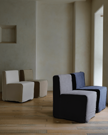 Housse de canapé et chaise à roulettes