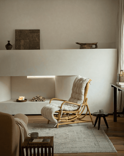 Chaise longue en rotin Nalgae