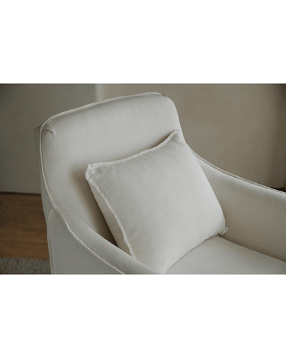 Fauteuil recouvert de tissu Sola