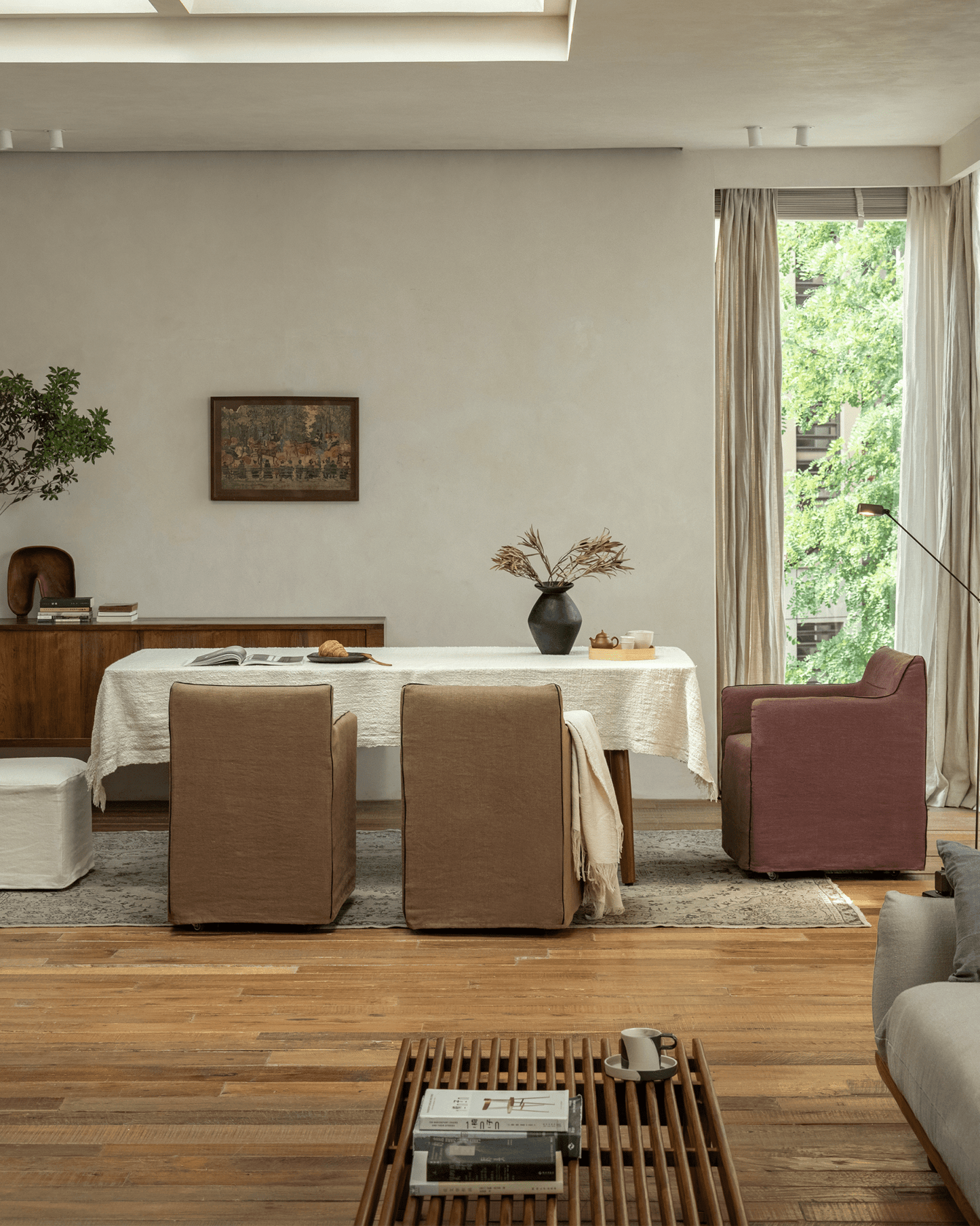 Housse de chaise en lin Ducy