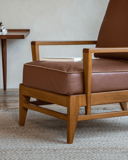 Fauteuil de salon en cuir René