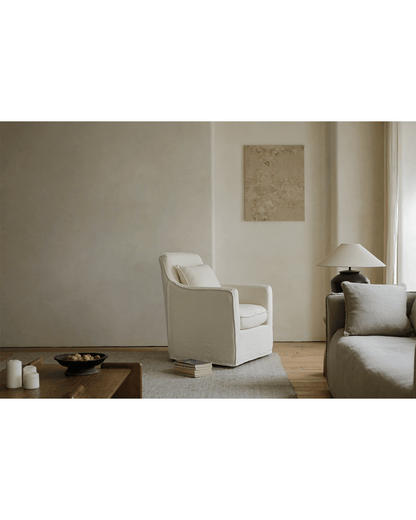 Fauteuil recouvert de tissu Sola