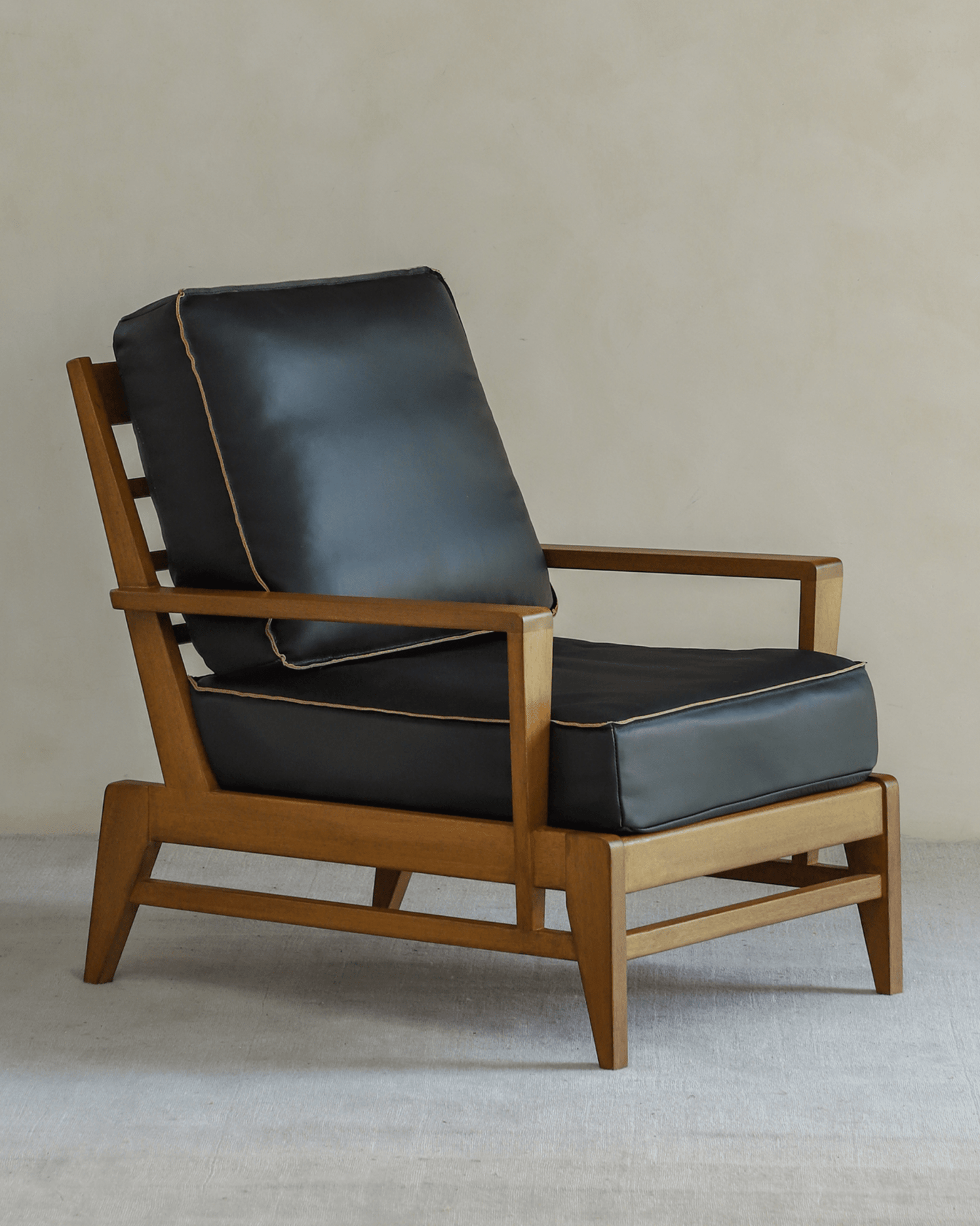 Fauteuil de salon en cuir René