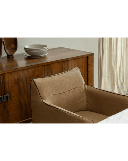 Housse de chaise en lin Ducy