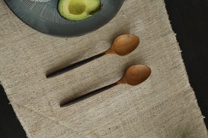 Cuillère de table avec manche en bois d'ébène (2 pièces)