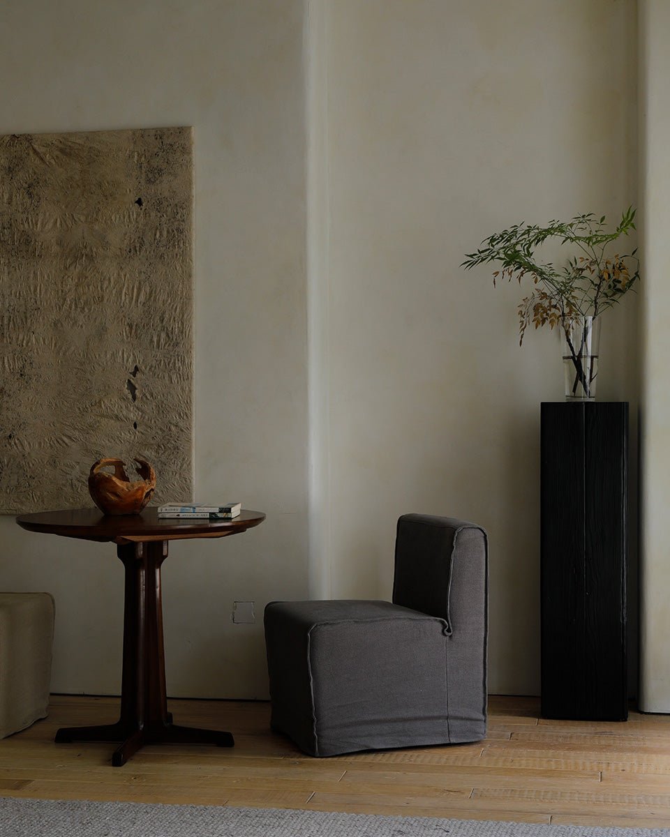 Housse de canapé et chaise à roulettes