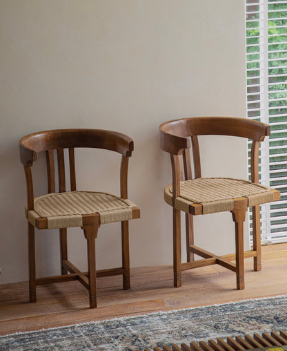 Chaise de salle à manger en corde
