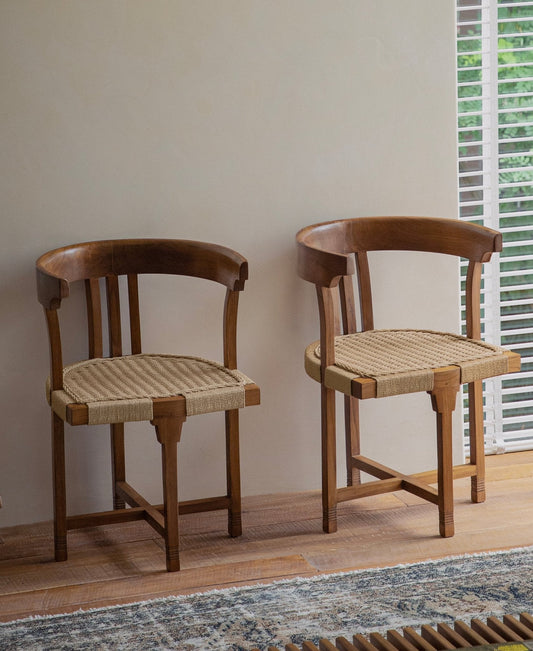 Chaise de salle à manger en corde