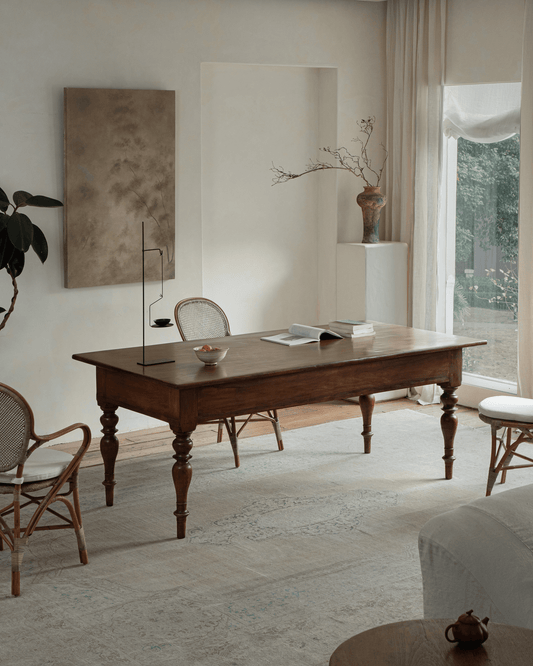 Tables indonésiennes vintage en bois de teck