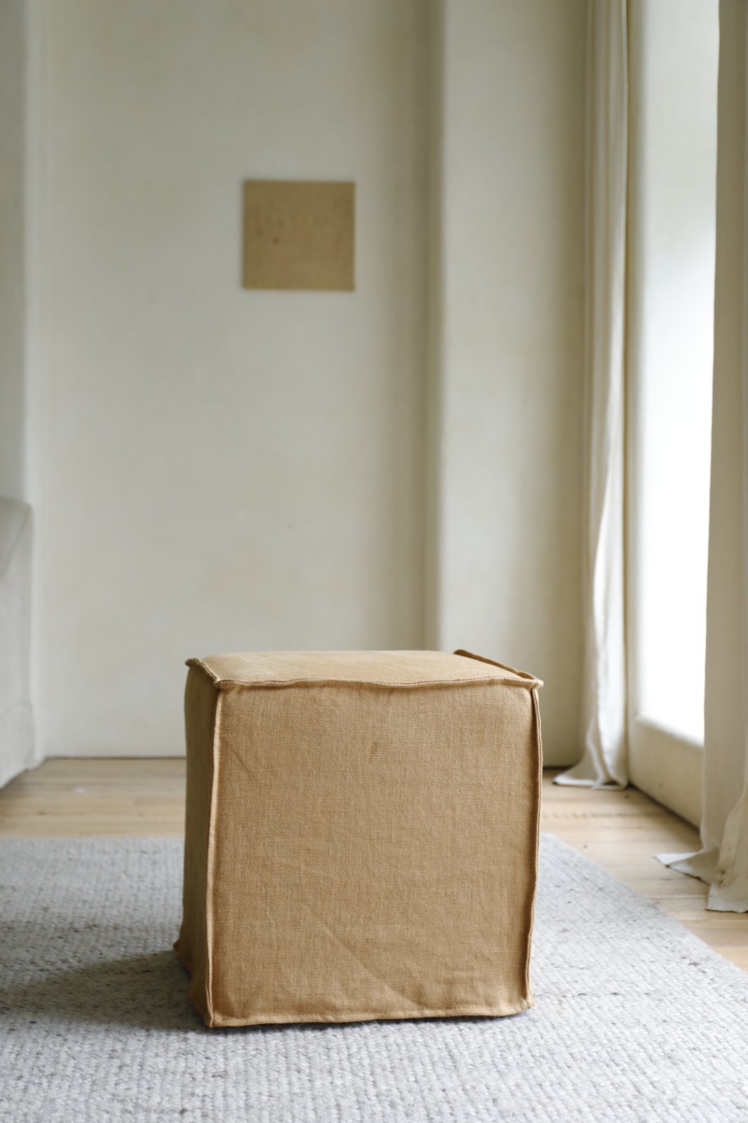 Pouf Cube en Lin
