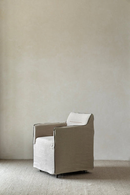 Housse de chaise en lin Ducy
