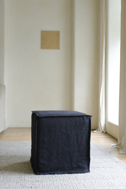 Pouf Cube en Lin