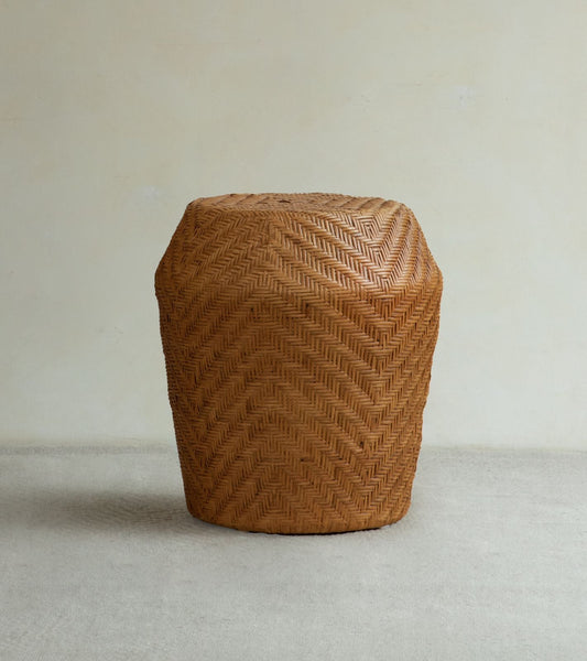 Table d'appoint en rotin Drum