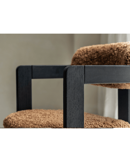 Chaise en peau de mouton Pamplona